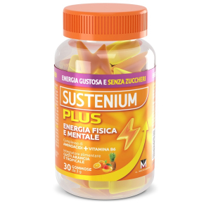 Sustenium plus - integratore alimentare energizzante per stanchezza fisica e mentale - 30 gommose
