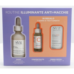 Cerca Offerte di Svr clairial set routine illuminante anti-macchie &ndash; ampoule 30 ml + ampoule c 10 ml + crema spf50+ 7&times;2 ml e acquista online