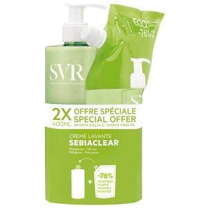 Cerca Offerte di Svr sebiaclear creme lavante eco set 400 ml + refill 400 ml e acquista online