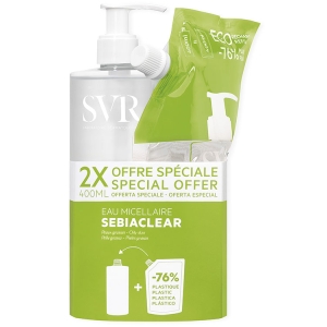 Cerca Offerte di Svr sebiaclear eau micellaire purificante 400 ml + 400 ml e acquista online