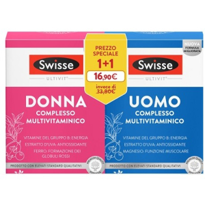 Swisse bipack multivitaminico uomo e donna 30 compresse