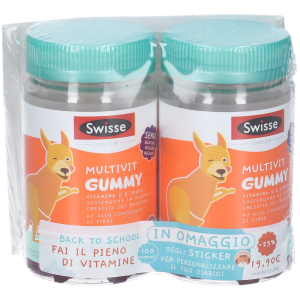 Swisse multivit junior vitamine e fibre per bambini 100 gummies
