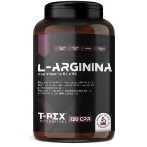 T-rex arginina 1000mg integratore per sportivi, 120 compresse