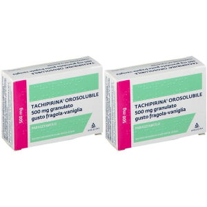 Trova Offerte di tachipirina® orosolubile 500 mg gusto fragola-vaniglia set da 2 2x12 p e compra online
