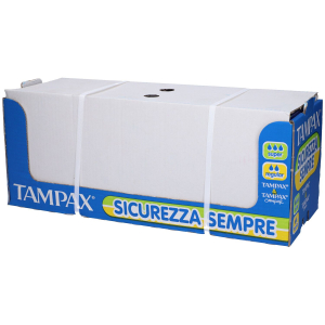 Tampax blue box il primo senza plastica 16 pz tampone