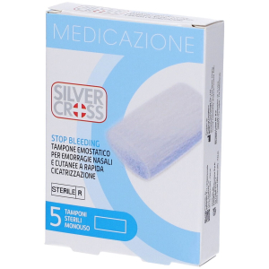 Trova Offerte di tampone emostatico emorragie nasali e cutanee silver cross stop bleeding 5 pezzi e compra online