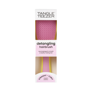 Tangle teezer the ultimate detangler - spazzola districante per capelli bagnati, colore giallo e rosa