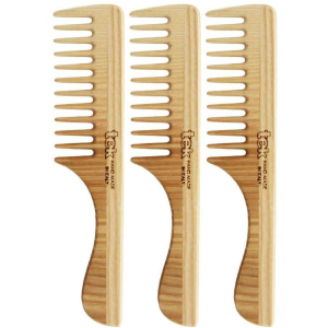 Trova Offerte di tek - pettine a denti radi con manico in legno 3x1 st e compra online