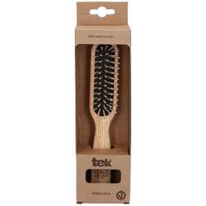 Trova Offerte di tek spazzola per capelli rettangolare piccola con denti corti in legno e compra online