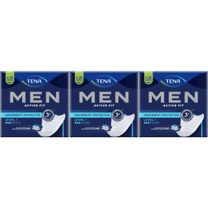 Trova Offerte di tena men active fit livello 1 assorbenti per incontinenza set da 3 3x1 e compra online