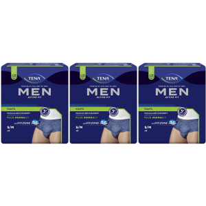Trova Offerte di tena men active fit pants taglia s/m set da 3 3x9 pz assorbenti e compra online