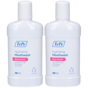 Trova Offerte di tepe® hydrating mouthwash collutorio bocca secca senza aroma 2x500 ml e compra online