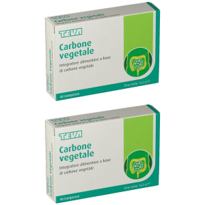 Trova Offerte di teva carbone vegetale compresse 2x40 pz e compra online