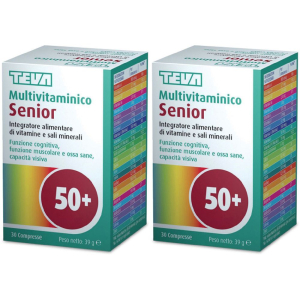 Trova Offerte di teva multivitaminico senior 50+ set da 2 2x30 pz compresse e compra online