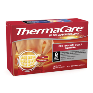 Fascia autoriscaldante thermacare schiena 2 pezzi