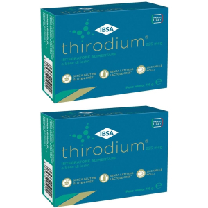 Trova Offerte di thirodium 225mcg 30 capsule molli set da 2 2x7,6 g e compra online
