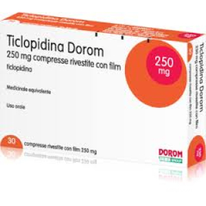 ticlopidina dorom 30 compresse 250mg bugiardino cod: 029296011 