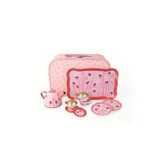 TIN TEA SET LADYBUG EGM TOYS