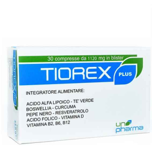 tiorex plus 30 compresse uno pharma - bugiardino cod: 972760250 