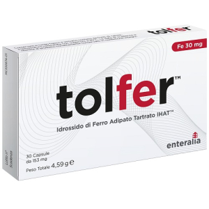 Trova Offerte di tolfer ihat idrossido ferro adipato tartrato nano 30 capsule e compra online
