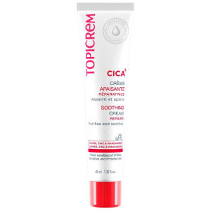 Topicrem crema lenitiva 40 ml per irritazioni superficiali ed arrossamenti cutanei viso e corpo