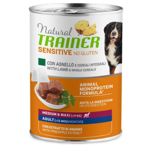 Trova Offerte di trainer natural cane sensitive medium/maxi adult agnello 400gr (lattina) e compra online