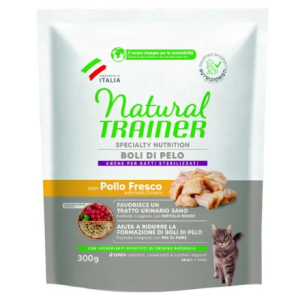 Trova Offerte di trainer natural gatto sterilized adult boli di pelo pollo 300gr e compra online