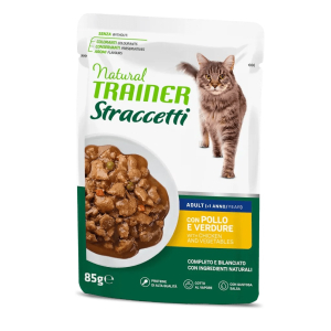 Trova Offerte di trainer natural gatto straccetti pollo verdure 85gr (bustina) e compra online