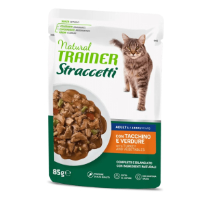 Trova Offerte di trainer natural gatto straccetti tacchino verdure 85gr (bustina) e compra online