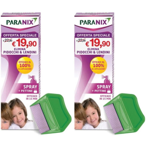 Trova Offerte di Trattamento Spray Pidocchi e Lendini Paranix 100 ml + Pettine Taglio P e compra online