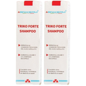 Trova Offerte di triko forte shampoo 200 ml braderm 2x200 ml e compra online
