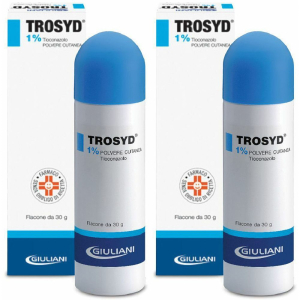 Trova Offerte di trosyd® 1% polvere cutanea set da 2 2x30 g e compra online
