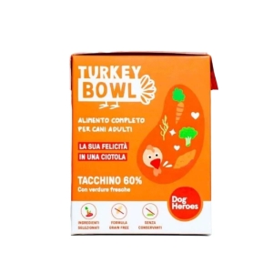 Trova Offerte di Turkey bowl tacchino - alimento completo per cani adulti con sensibilità digestive o problemi di peso 390 gr e compra online
