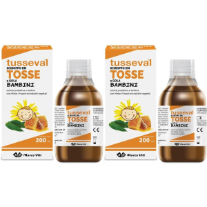 Trova Offerte di tusseval sciroppo tosse bambini 200 ml 2x200 ml e compra online