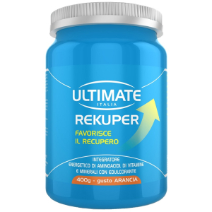 Ultimate rekuper bustina arancia 400g bcaa glutammina l-carnitina per recupero muscolare post-workout