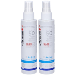 Trova Offerte di ultrasun active transparent spray spf 50 sports 2x150 ml e compra online