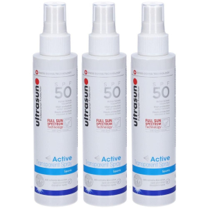 Trova Offerte di ultrasun active transparent spray spf 50 sports 3x150 ml e compra online