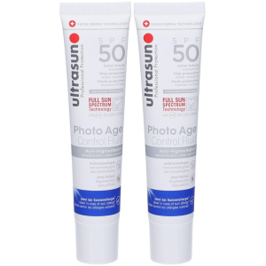 Trova Offerte di ultrasun photo age control fluid spf 50 anti-pigmentation 2x40 ml e compra online