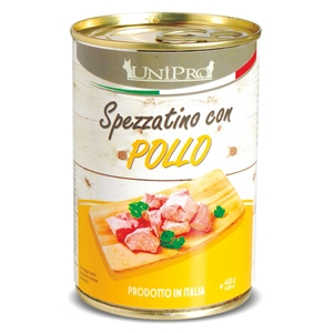 Trova Offerte di unipro spezzatino con pollo cibo umido per cani adulti barattolo 400g e compra online