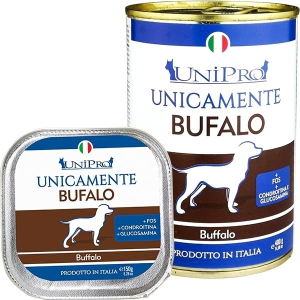 Trova Offerte di unipro unicamente bufalo cibo umido cani adulti barattolo 400g e compra online