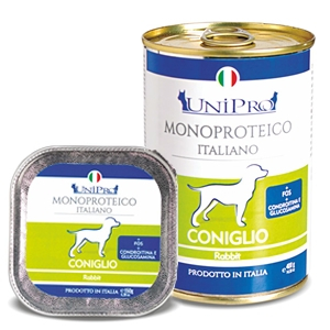 Trova Offerte di unipro unicamente coniglio cibo umido cani adulti barattolo 400g e compra online