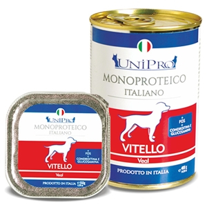Trova Offerte di unipro unicamente vitello cibo umido cani adulti barattolo 400g e compra online