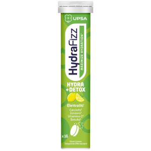 Trova Offerte di upsa hydrafizz hydra+detox integratore per idratazione e depurazione gusto limone 16 compresse effervescenti e compra online