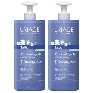Trova Offerte di uriage baby - 1a acqua detergente 1lt set da 2 2x1000 ml detergente e compra online