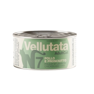 Trova Offerte di V7 vellutata pollo e prosciutto - mangime completo per gatti adulti 85 gr e compra online