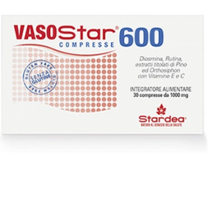 vasostar 600 30 compresse - integratore bugiardino cod: 926501038 