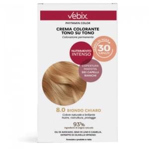 Trova Offerte di vebix phytamin - color 8.0 biondo chiaro colorazione permanente, 1 kit e compra online