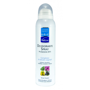 vebix vitamin ener deodorante spray 150 ml bugiardino cod: 931091742 