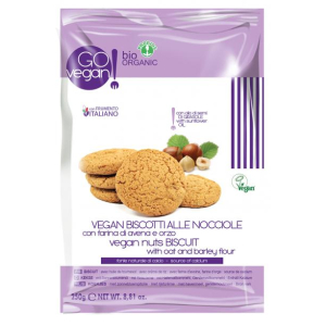 vegan biscotti nocciola 250g bugiardino cod: 926987809 