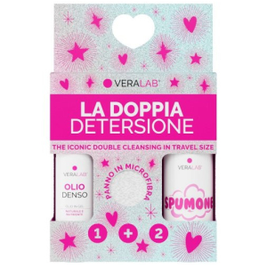 Veralab kit la doppia detersione travel 1 olio denso 30 ml + 1 spumone 50 ml